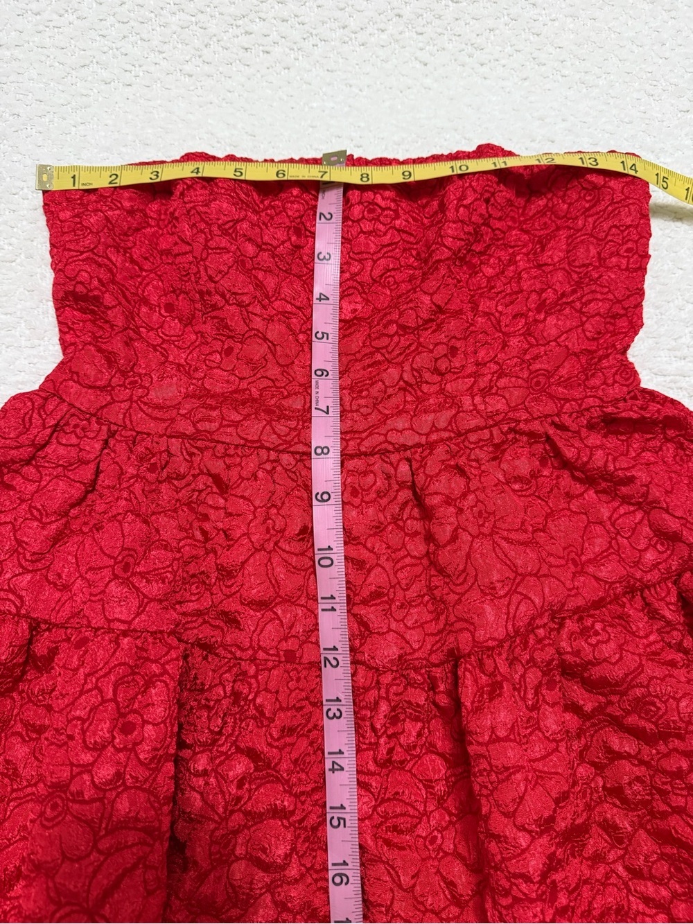 Hello Molly Sasha Strapless Mini Dress Red Women’s Size M NWT - Picture 7 of 12